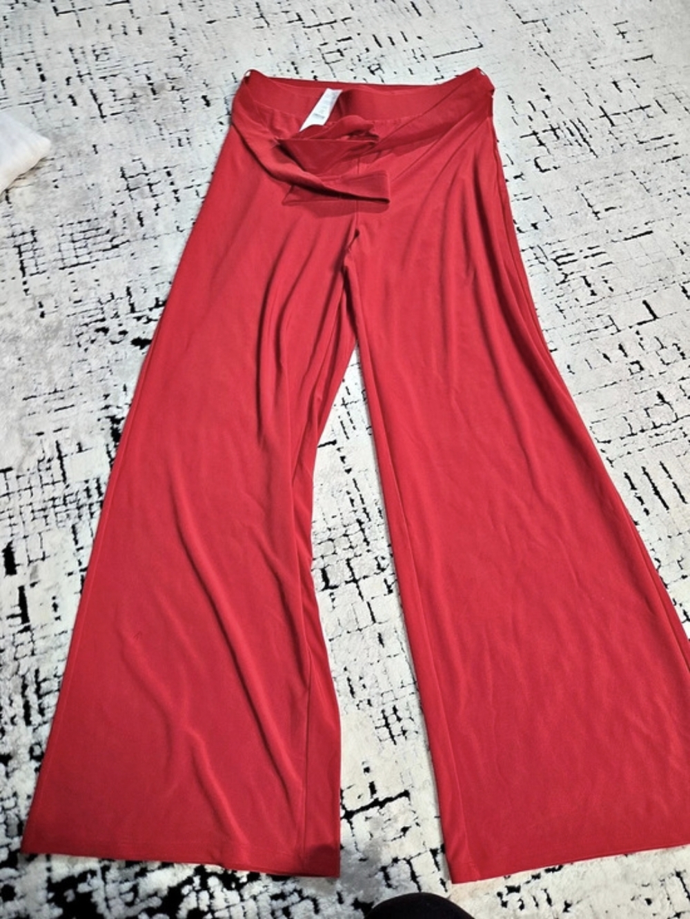 White House Black Market MJ The Wide Leg Pants Red Small New